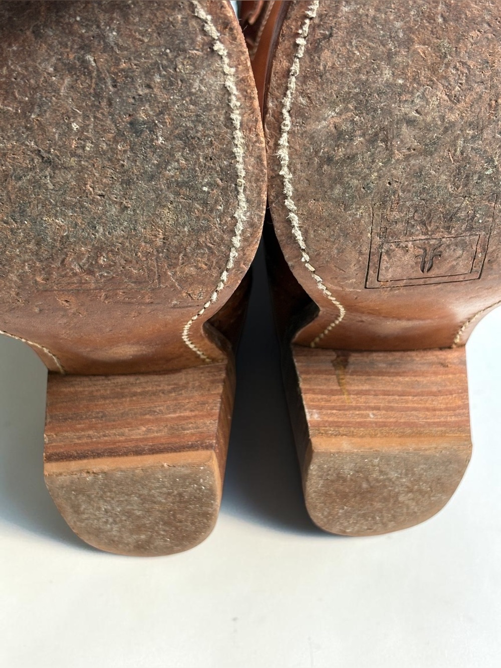 VTG Frye Sabrina Floral Inlay Campus Leather Boots 5.5 Boho Western - Picture 9 of 13